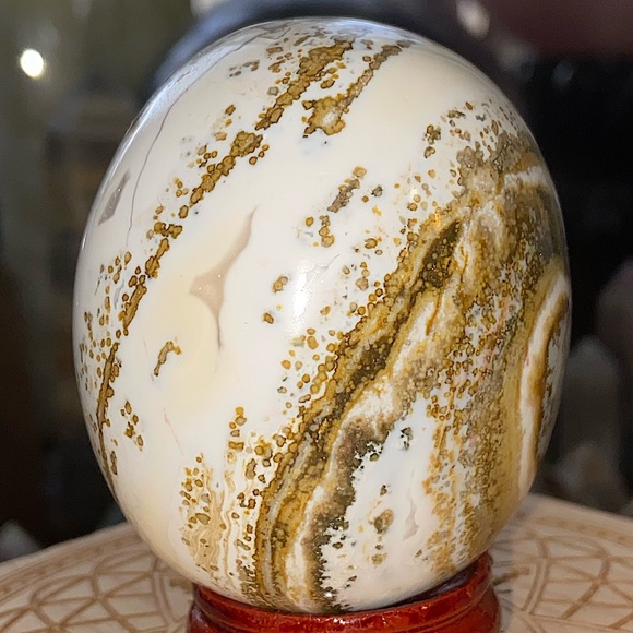 Mother Earth Other - Ocean Jasper Crystal Egg Carving!